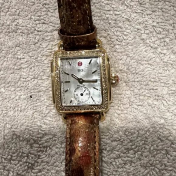 MICHELE DECO GOLD 108 DIAMONDS LIMITED EDITION WATCH MW06V01B0025 - Picture 4 of 5